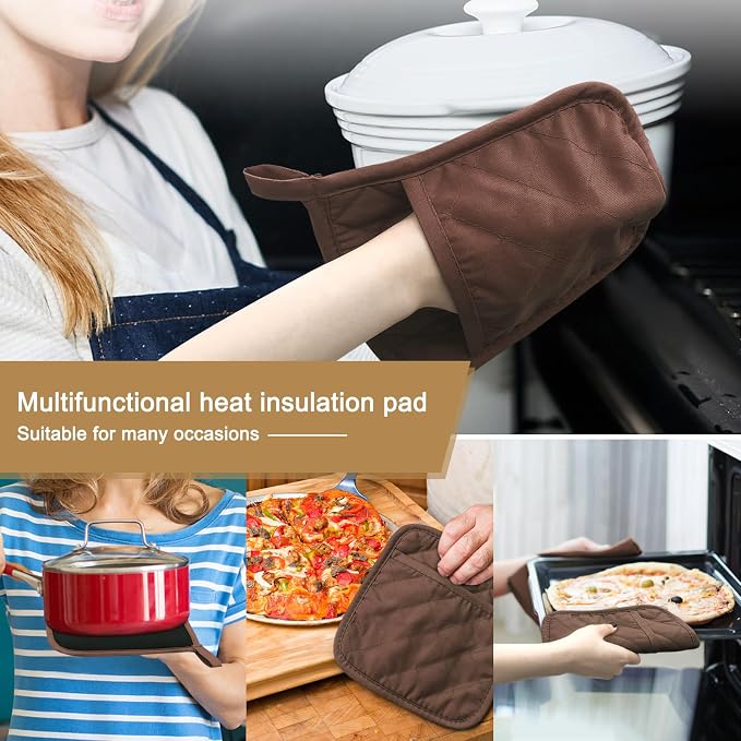 2Pcs Cotton and Neoprene Oven Pads Pot Holders - Image 5