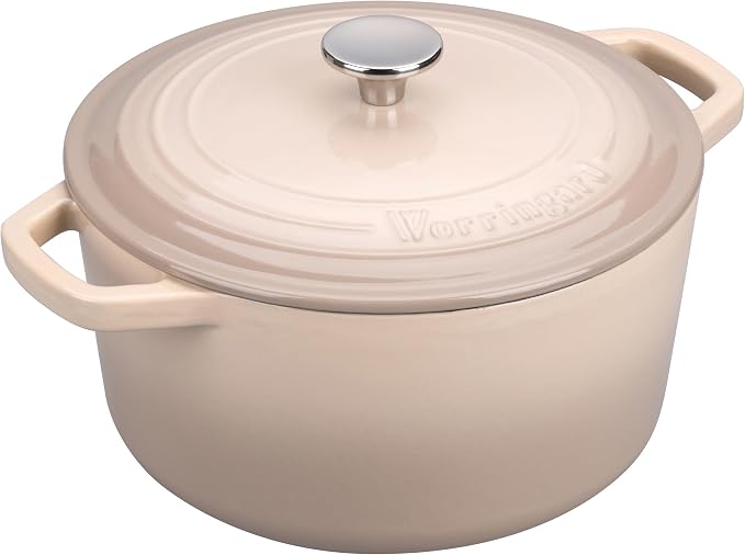 VORRINGARD Enameled Cast Iron Dutch Oven Pot - Image 8