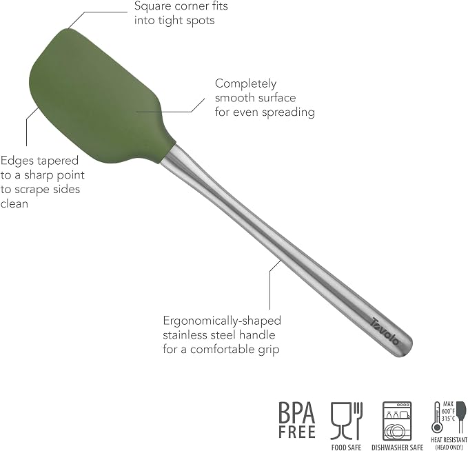 Tovolo Flex-Core Silicone Spatula Metal Handle - Image 2