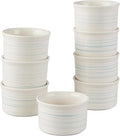 Pyrex 8-Piece, 6oz Ceramic Ramekin Bakeware Set, Nonstick Souffle Oven Pans by Pyrex