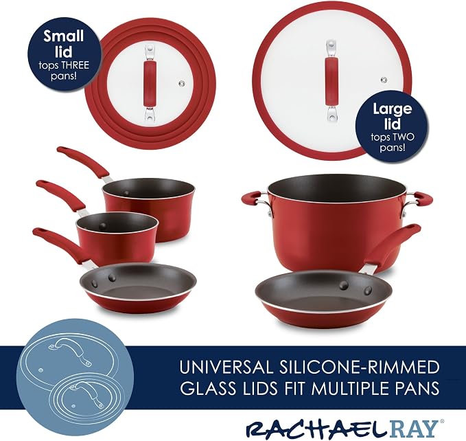 Rachael Ray 14753 11-Piece Nonstick Cookware Set - Image 6