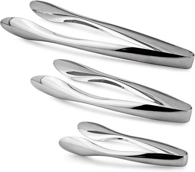 Cuisinox Polished Stainless Steel Serving Tongs - Image 8