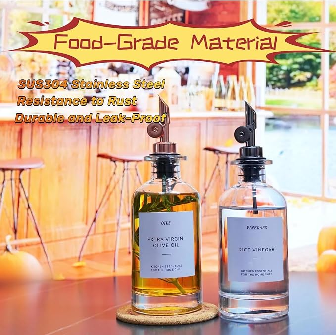 Olive Oil Dispenser Spout, Weighted Liquor Pour Spout, Syrup Dispenser Spout - Image 4