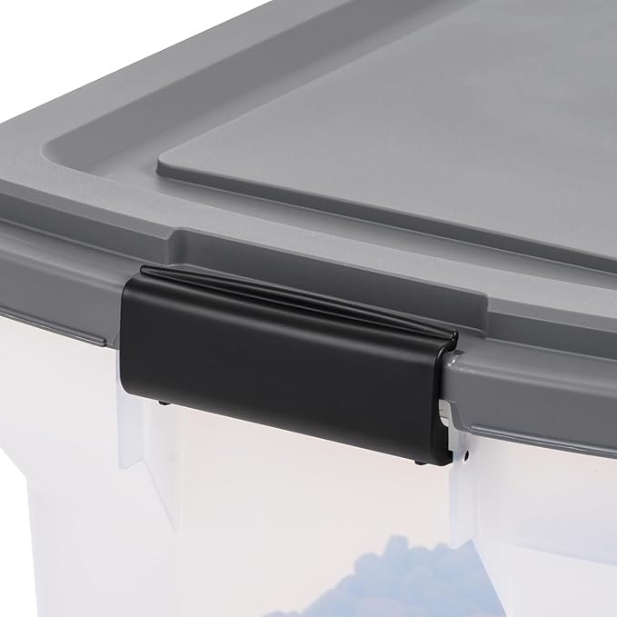 IRIS USA Dog Food Storage Container 40 lbs, Attachable Wheels, & Included Scoop - Image 6
