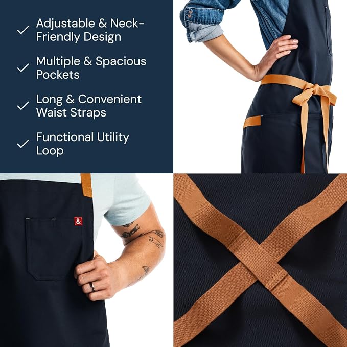hedley & bennett Crossback Apron - Image 4