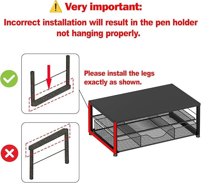 OPNICE Desk Organizer and Accessories, 2-Tier Computer Monitor Stand Riser - Image 9