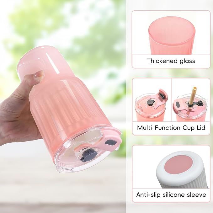 Iced Coffee Cups with Lids: Coffee Bar Accessories - Image 4