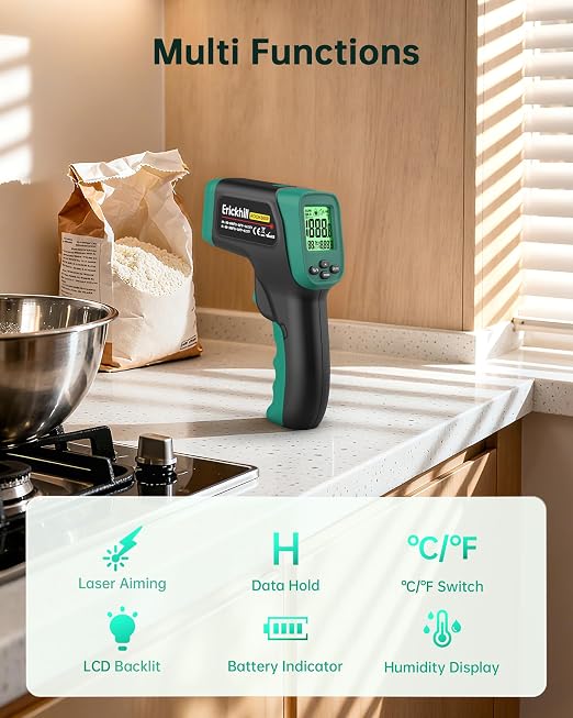 ERICKHILL Infrared Thermometer Gun, Dual Mode IR Laser Thermometer - Image 9