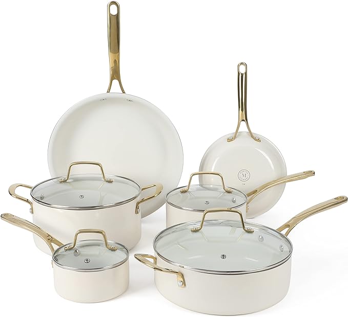 Martha Stewart Lockton Premium Non stick Non Toxic PFA Free Ceramic Interior 10 by MarthaStewart