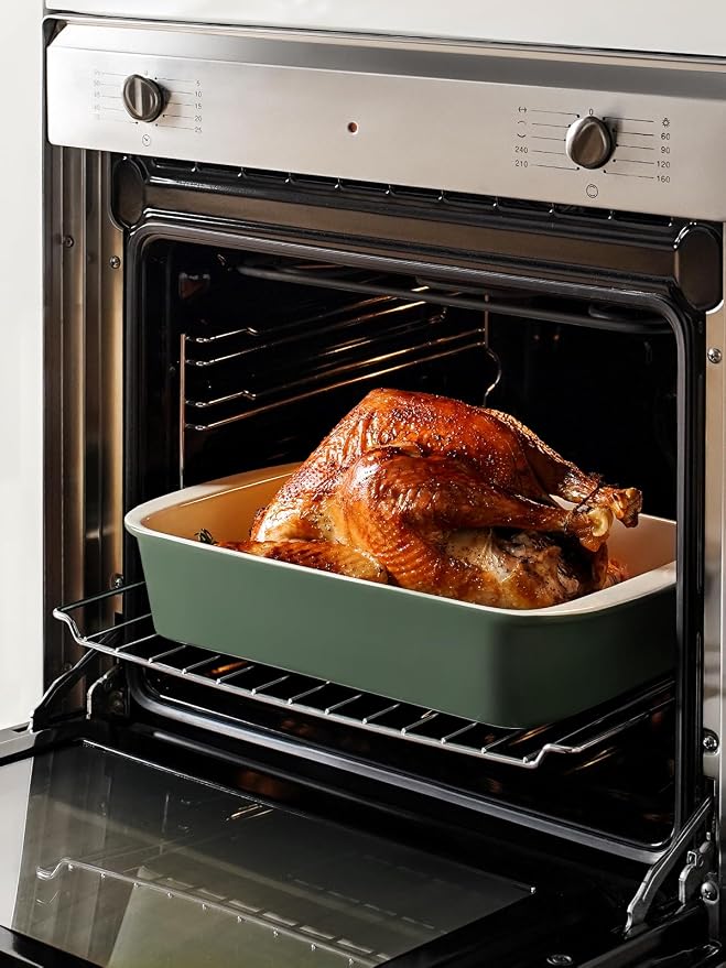 LE TAUCI Deep Casserole Dishes for Oven, 13.7”x9.6” Ceramic Baking Dish Set - Image 7