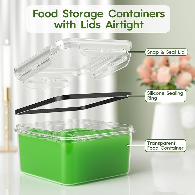 KEMETHY 36-Piece Food Storage Containers - Image 5
