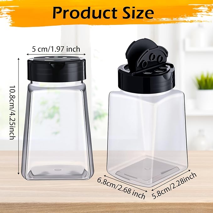 Mimorou 30 Pack Plastic Spice Jars - Image 2