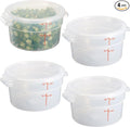 CURTA 2 Quart Translucent Round Food Storage Container by CURTA