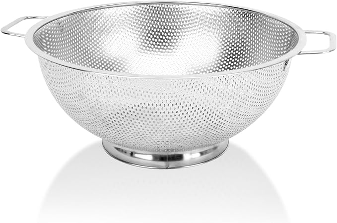 Colander for Kitchen, Stainless Steel Colander Strainer by Kteniy