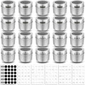 Bekith 20 Pack Magnetic Spice Jars, Magnetic Spice Containers by Bekith