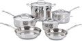 Cuisinart 77-10P1 10-Piece Chef's-Classic-Stainless Collection, Cookware Set by Cuisinart