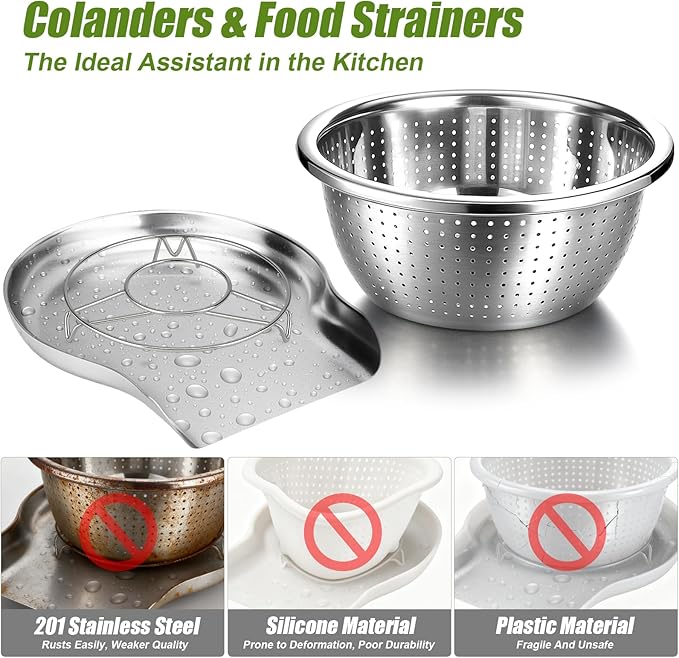 Palksky Stainless Steel Colander Set - Image 7