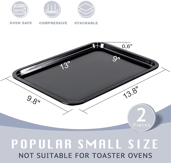 HONGBAKE 2 Pack Quarter Sheet Pan - Image 4