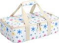 Corduroy Casserole Carrier, Insulated Lasagna Lugger by MIAOJIE