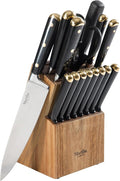 Martha Stewart 16-Piece Lockton High Carbon Stainless Steel Knife Block Set by MarthaStewart