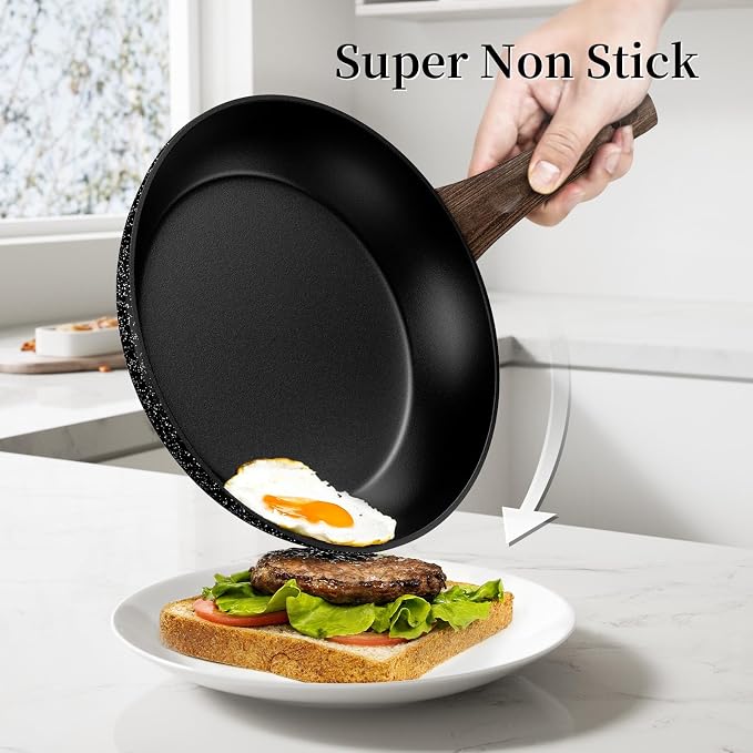Innerwell Non Stick Frying Pan, Frying Pan Nonstick Egg Pan Non Toxic, Small - Image 3