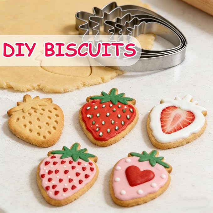 Strawberry Cookie Cutter Fruit Vegetbale Biscuit Cutters - Image 4