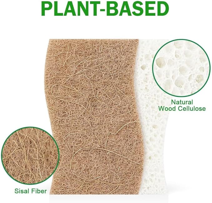 AIDEA Sponges Kitchen, Dish Sponges Non Scratch, Natural Sponge - Image 3