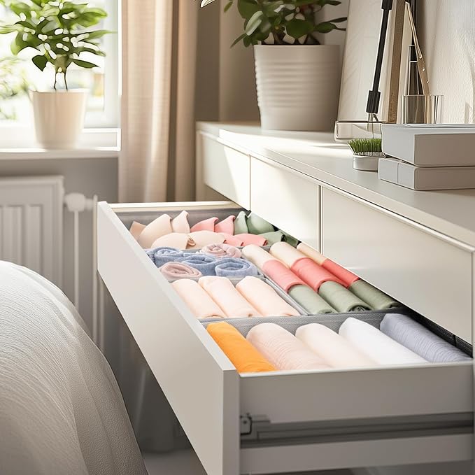 Criusia Drawer Organizer Clothes, 21 Pack Dresser Organizer - Image 8