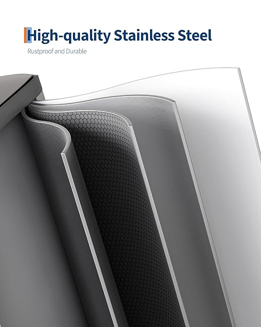 GarveeHome 2 x 4 gal Stainless Steel Double Trash Can - Image 4