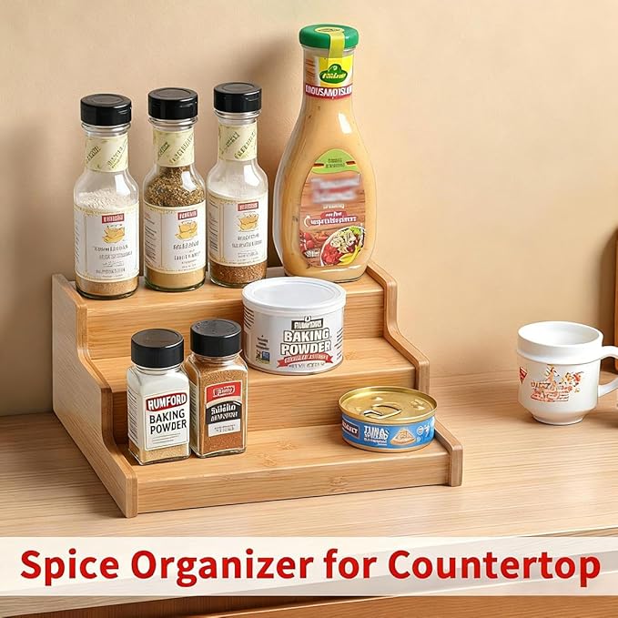 JinDoWin 2 Pack Cabinet Spice Rack Organizer - Image 2