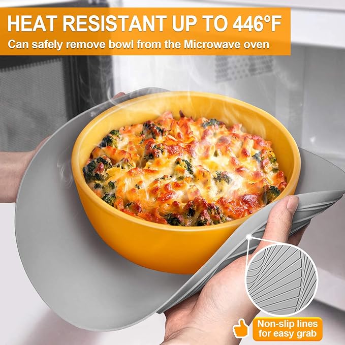 Walfos Silicone Microwave Mats, Heat Resistant Multi-Purpose Microwave Trivet - Image 5