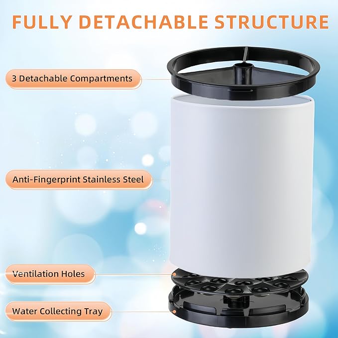 LIBODOUR Kitchen Utensil Holder Extra Large 360°Rotating - Image 5