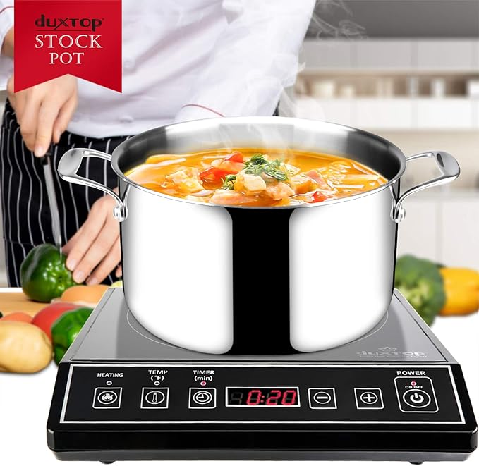 Duxtop 6.5 Quart Stainless Steel Stock Pot - Image 7
