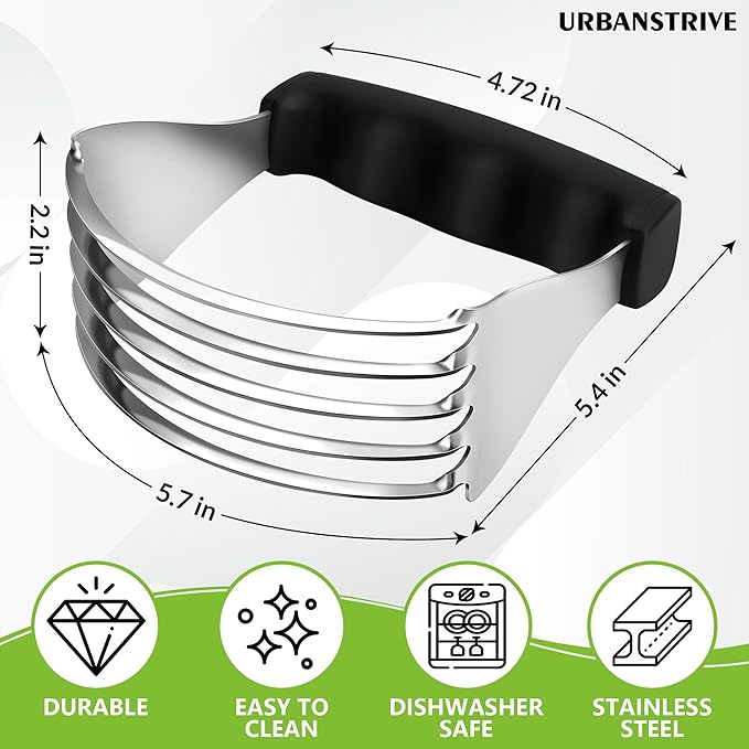 Urbanstrive Large Pastry Cutter Tool, Top Professional Pastry Blender Stainless - Image 5