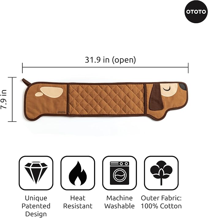 OTOTO Hot-Dog Double Oven Mitts Cute Funny - Image 3