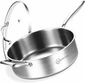 LOLYKITCH 7 QT Tri-Ply Stainless Steel Sauté Pan by LolyKitch