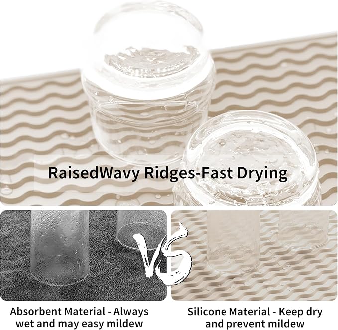 ZLR Silicone Dish Drying Mat & Heat Resistant Trivet - Image 2
