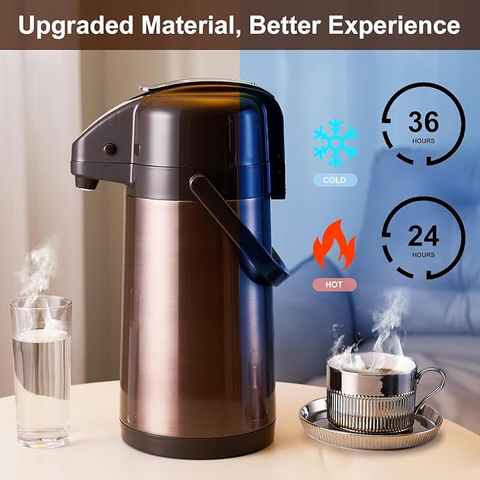 PARACITY Upgraded Airpot Coffee Carafe - Image 2