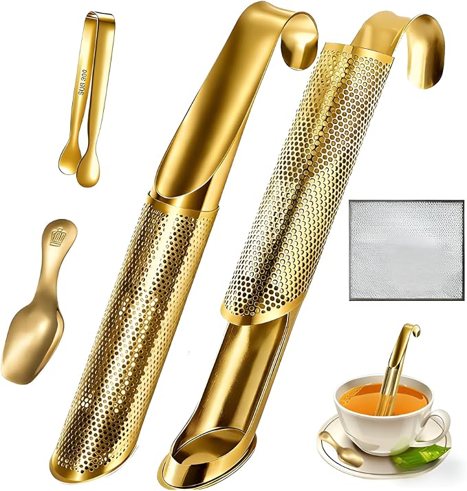 2 Pcs Tea Infuser with Hook Handle, Tea Diffusers by ACUDUDOMA