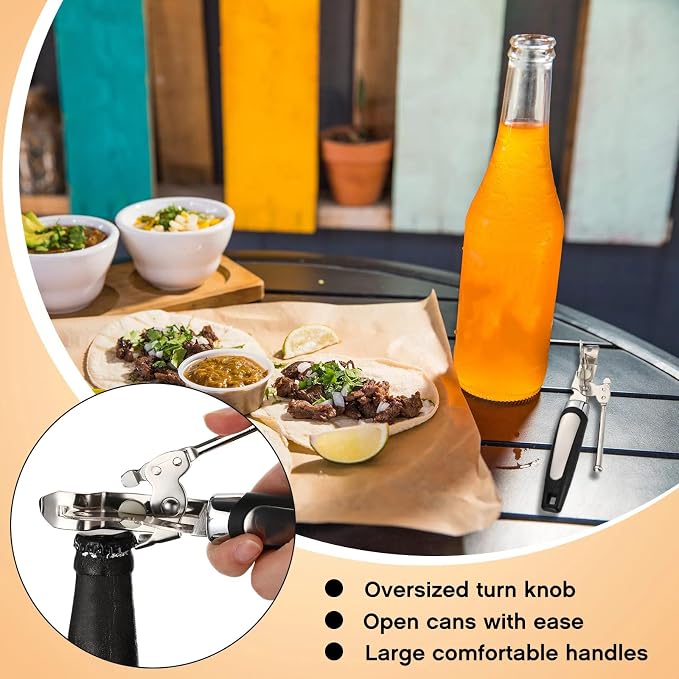 Gisafai 10 Pcs Can Opener Manual Bulk Smooth Edge - Image 3