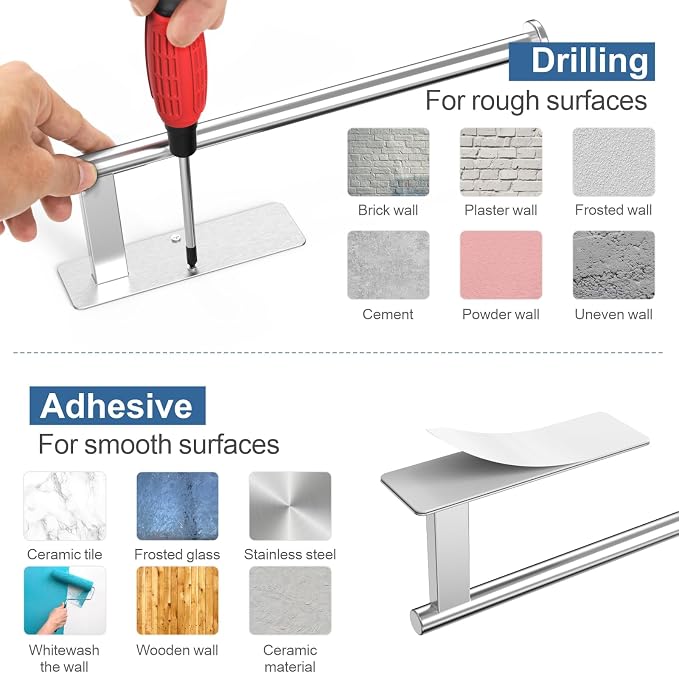 CUXIXA Paper Towel Holder Under Cabinet, Upgraded Adhesive Paper Towel Holder - Image 7