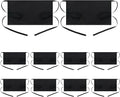 BOHARERS 10 Pack Black Waitress Aprons Server Apron by BOHARERS