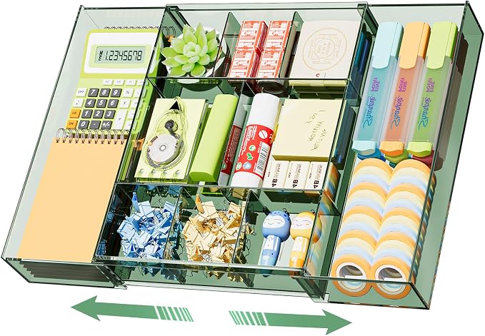 Marbrasse Expandable Desk Drawer Organizer, Desk Organizers and Accessories by Marbrasse