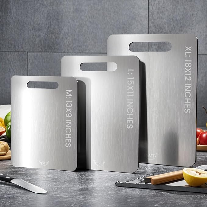 3 Pack Titanium Cutting Board, 100% Pure Titanium Cutting Boards - Image 6