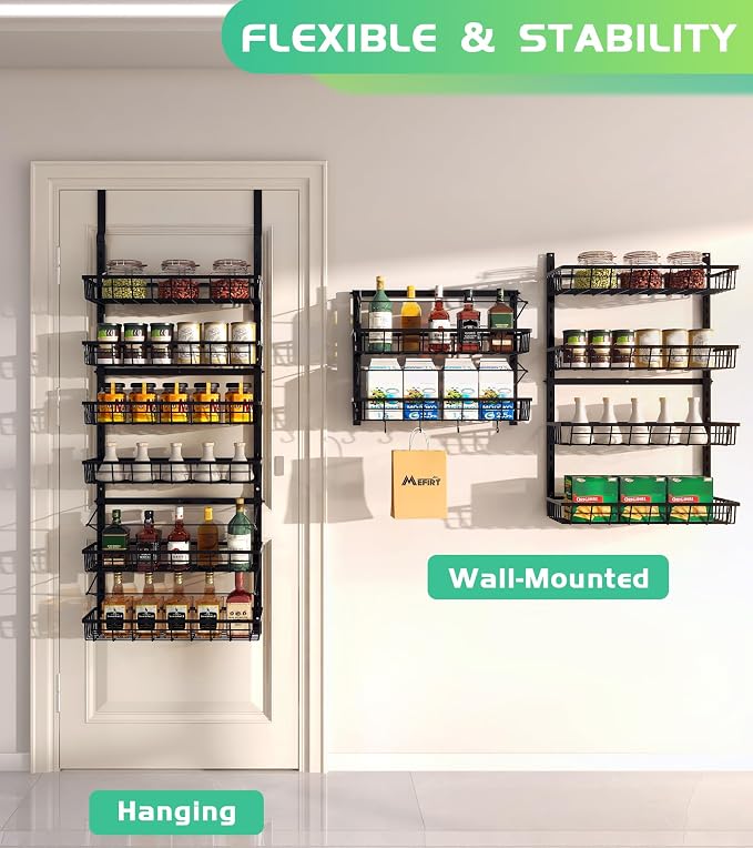 Mefirt Over The Door Pantry Organizer, Pantry Storage and Organization - Image 3