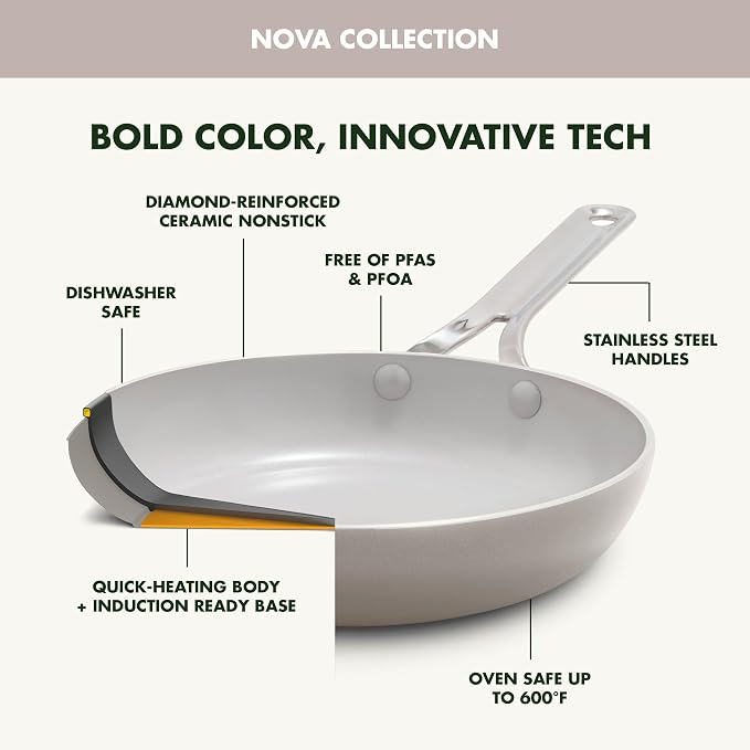 GreenPan Nova 10-Piece Cookware Pots & Pans Set, Oprah’s Favorite Things 2024 - Image 5