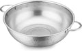 E-far 5-Quart Stainless Steel Colander, Micro-Perforated Metal Colander Strainer by E-far