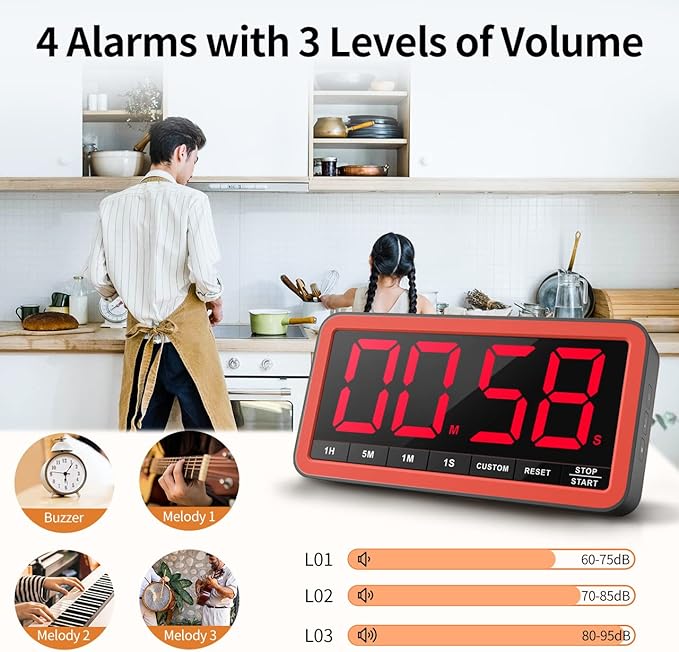 VOCOO Digital Kitchen Timer - Image 4