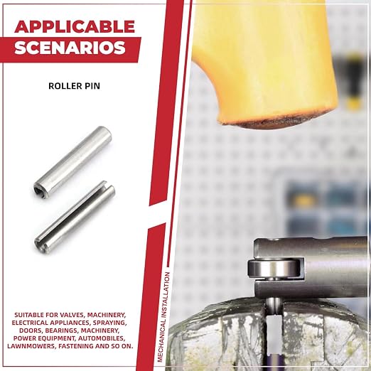 295-Piece Stainless Steel Roll Pin Assortment Kit - Image 8