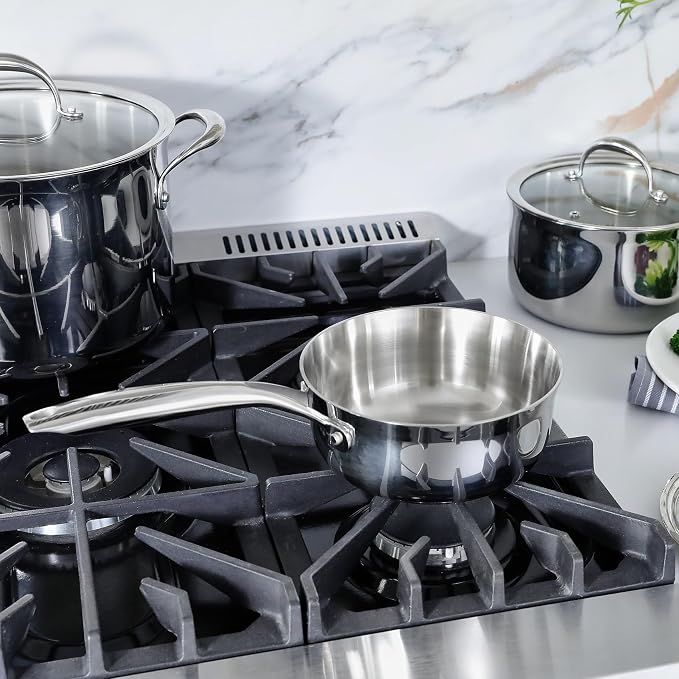 KEAWELL K3 Premium 1.5-Quart Tri-Ply Stainless Steel Saucepan - Image 4
